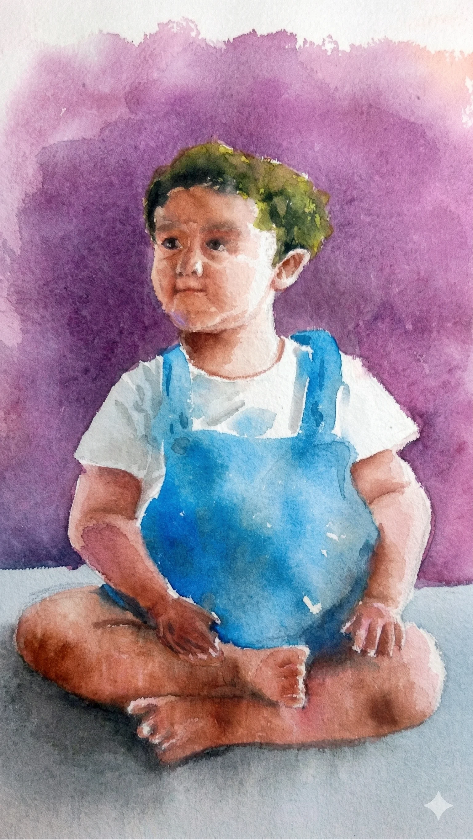 Artist portrait painting